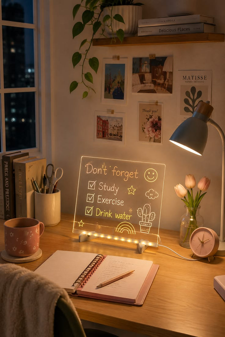 LED Light-Up Acrylic Dry Erase Board