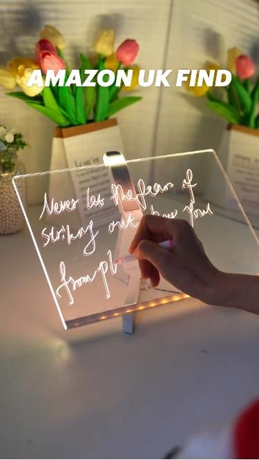 LED Light-Up Acrylic Dry Erase Board
